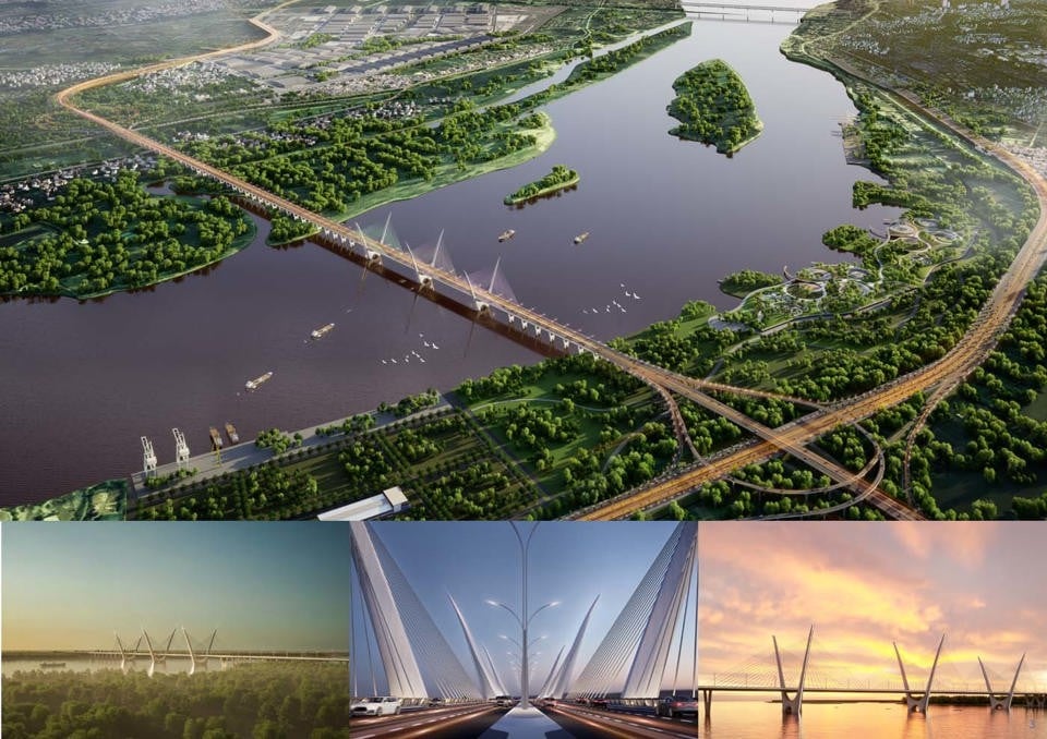 Hanoi: Primer plano de la zona donde se construirá el puente Thuong Cat de 8 carriles foto 8