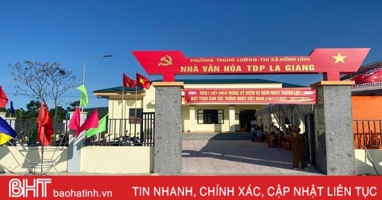 Khánh thành 6 nhà văn hoá thôn, tổ dân phố tại thị xã Hồng Lĩnh