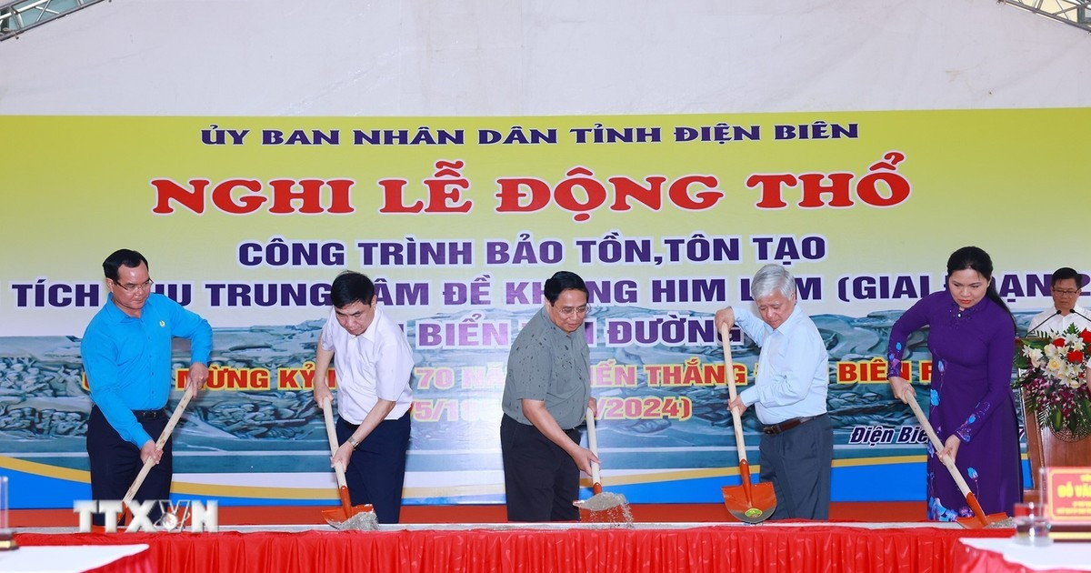 Thủ tướng Phạm Minh Chính dự Lễ khởi công tôn tạo Khu đề kháng Him Lam