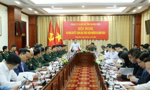 Conference issued Resolution on leadership in implementing local defense tasks in 2025