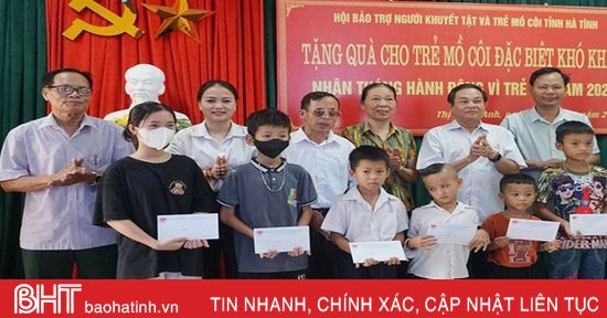 Chung tay giúp người khuyết tật và trẻ mồ côi Hà Tĩnh đón tết