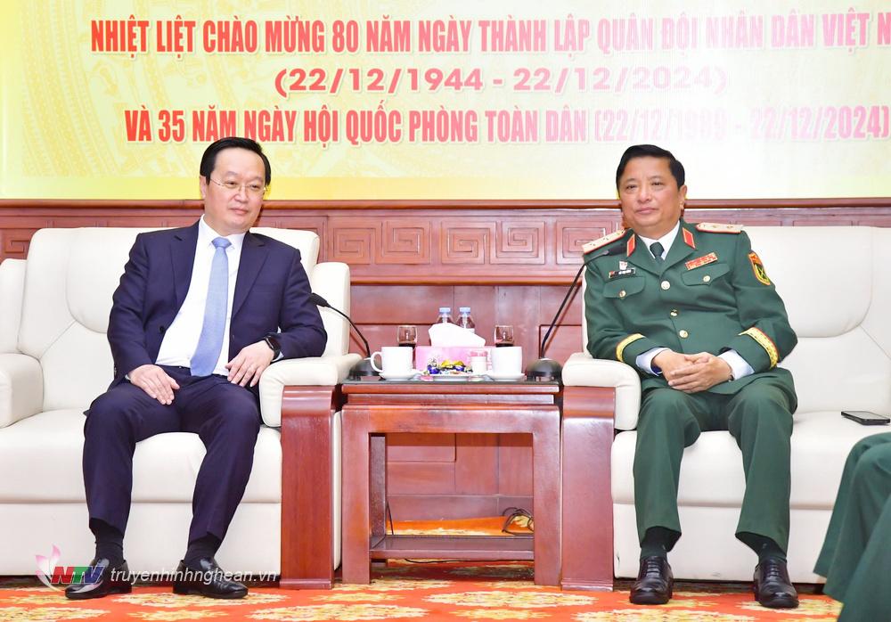 Comrade Nguyen Duc Trung - Provincial Party Secretary, Chairman of the Provincial People's Committee spoke.