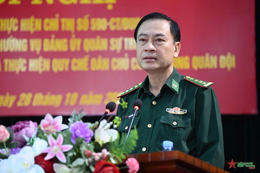 Lai Chau Provincial Border Guards effectively implement the Grassroots Democracy Regulations.