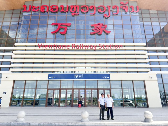 สถานีรถไฟใหม่เปิดในเวียงจันทน์