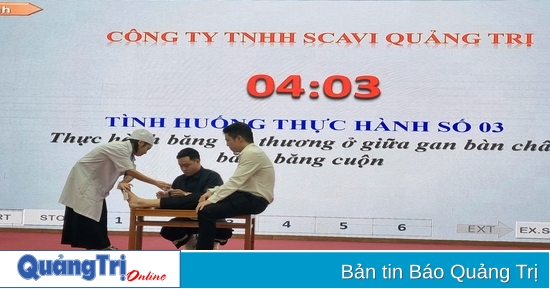 Hội thi an toàn, vệ sinh lao động ngành dệt may Quảng Trị năm 2024