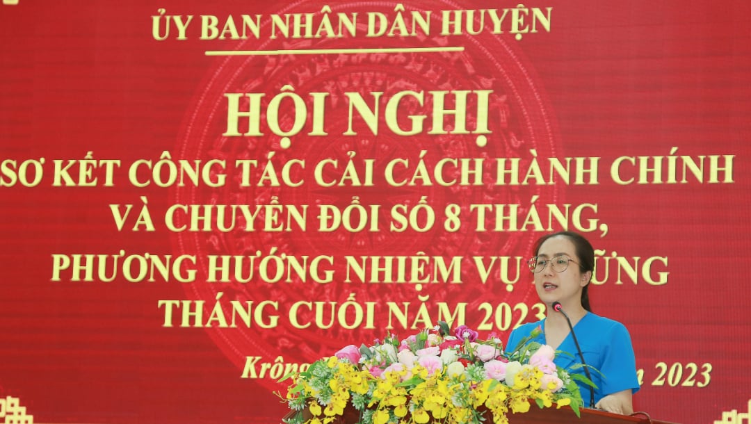 Huyện Krông Năng: 100% hồ sơ liên quan đến TTHC được giải quyết đúng hạn và trước hạn