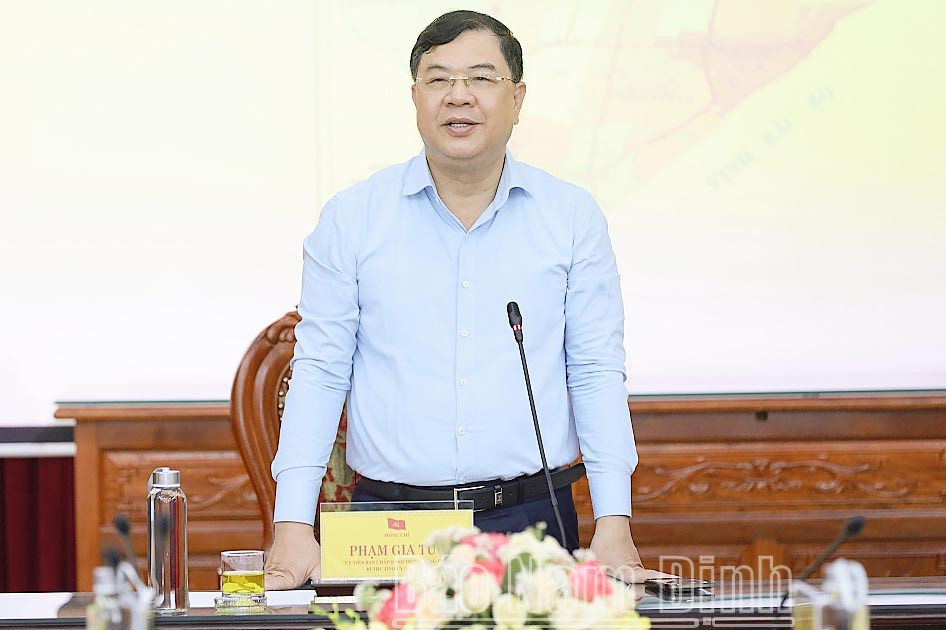 Sekretär des Parteikomitees der Provinz Nam Dinh - Pham Gia Tuc