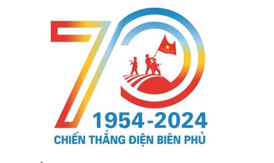 Diseño del logotipo oficial para promover el 70 aniversario de la victoria de Dien Bien Phu