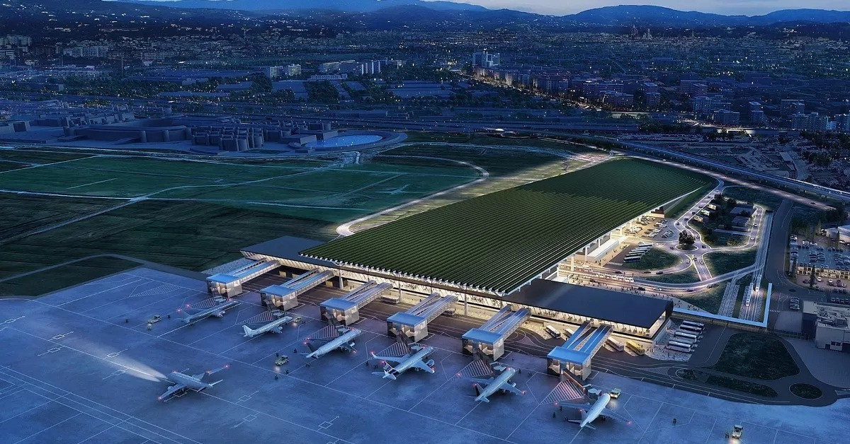 The world's most special international airport, with a 7.7-hectare vineyard on the roof