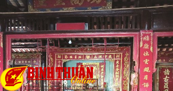 Câu chữ của các cổ đình Phan Thiết