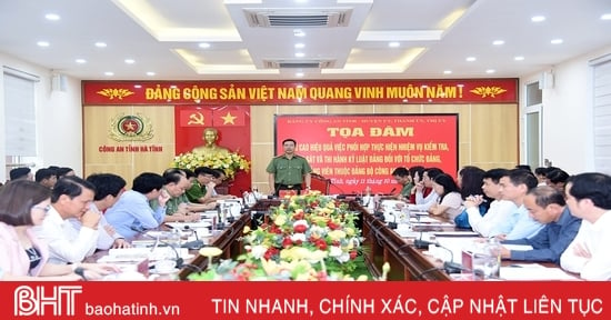 Tăng cường phối hợp kiểm tra, giám sát giữa Đảng ủy Công an tỉnh và cấp ủy địa phương