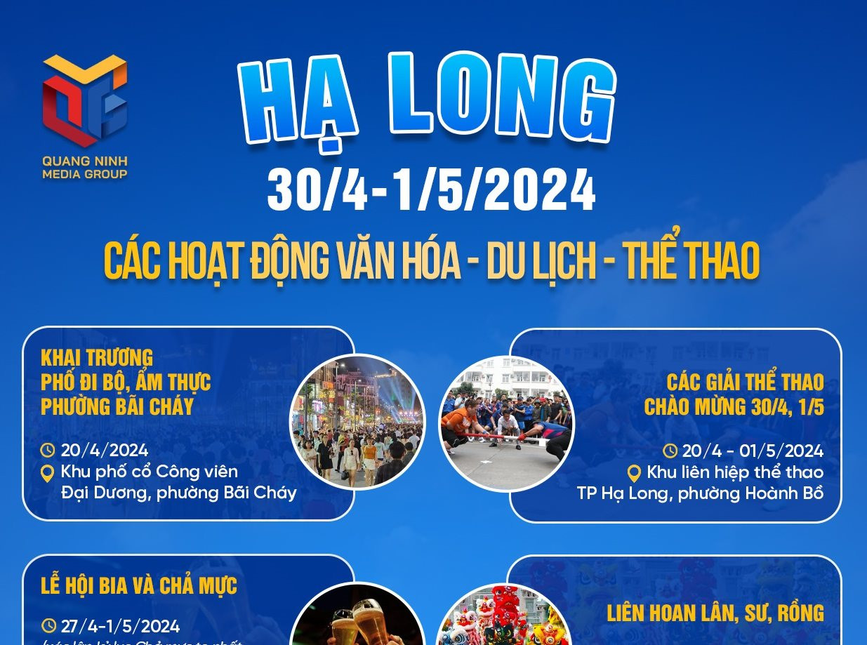 Cultural, sports and tourism activities in Ha Long on April 30