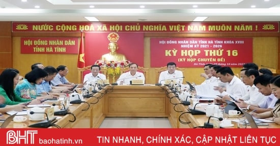 Kỳ họp thứ 16, HĐND tỉnh khoá XVIII thông qua 3 nghị quyết quan trọng