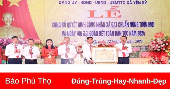 Xã Yên Kỳ đón Bằng công nhận đạt chuẩn nông thôn mới