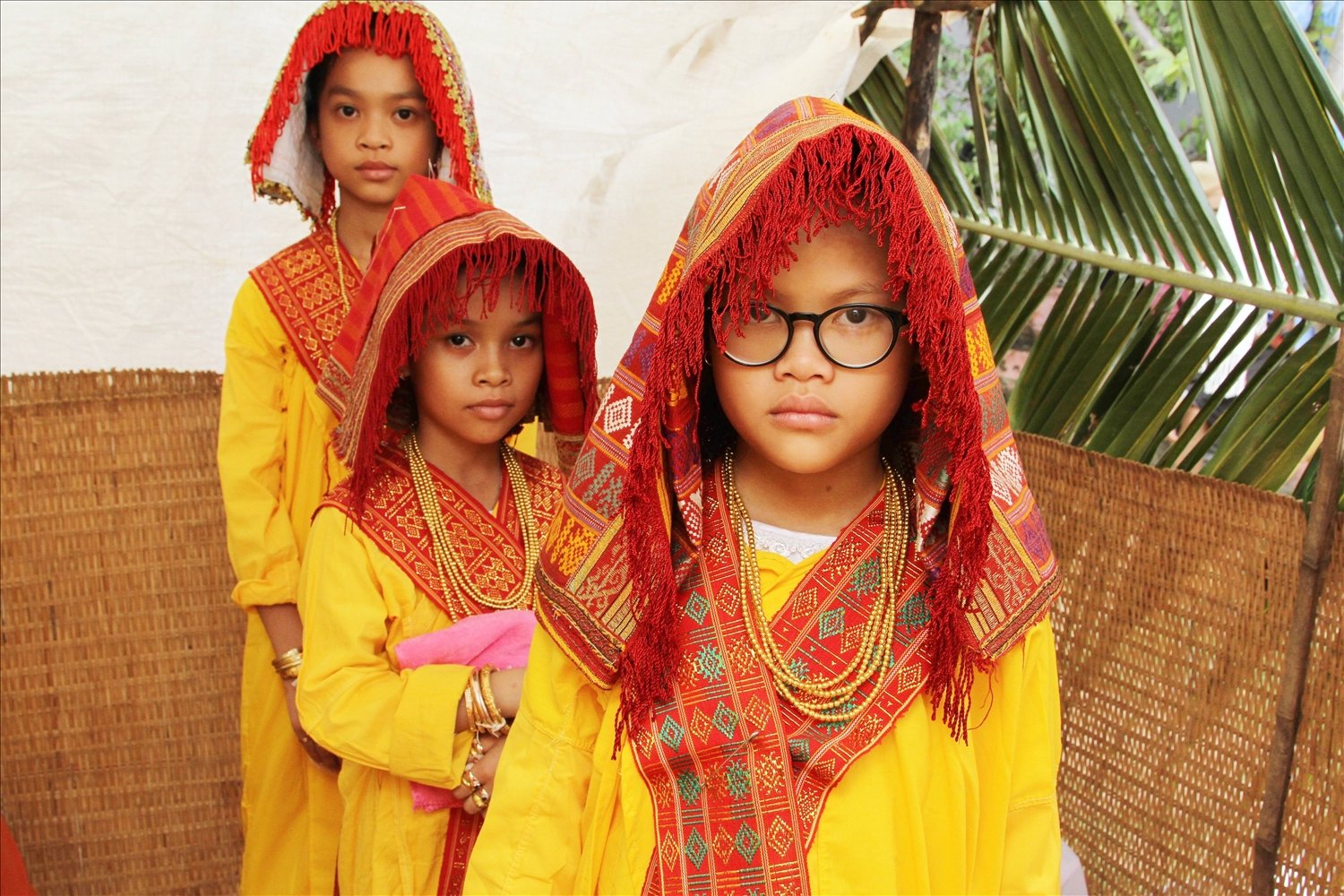 Coming of age ceremony of young girls in Luong Tri Cham village