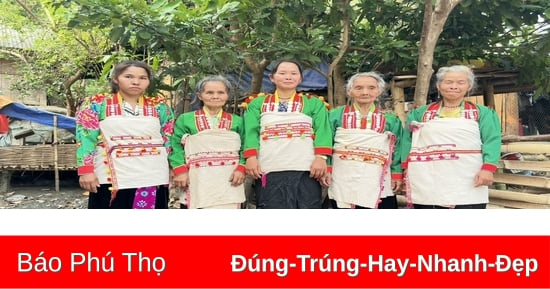 Unique creative art on traditional costumes of the Mang ethnic group in Nam Nhun