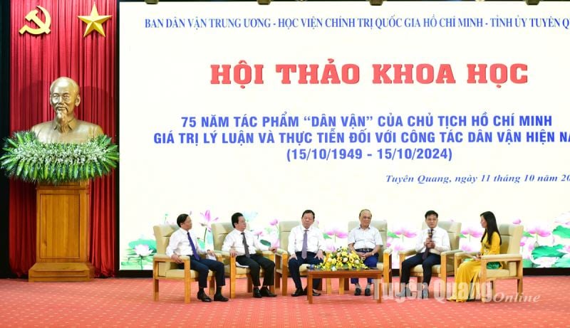 Conférence scientifique sur les 75 ans de l'œuvre « Mobilisation de masse » du président Ho Chi Minh - Valeurs théoriques et pratiques pour le travail actuel de mobilisation de masse