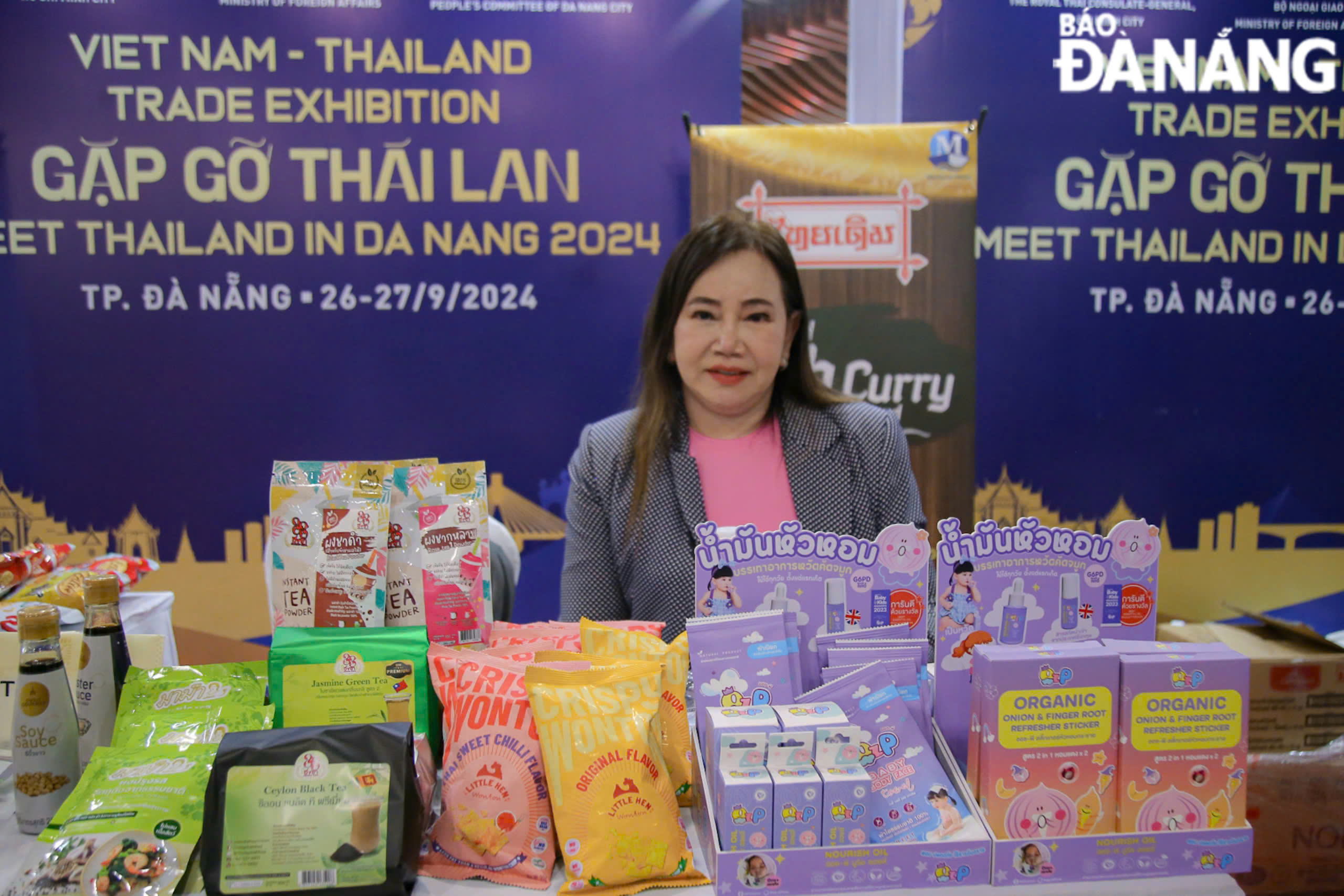 บูธแสดงสินค้าของบริษัทไทย