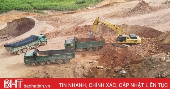 Đề xuất bổ sung mỏ đất 1 triệu mét khối phục vụ thi công cao tốc qua Hà Tĩnh