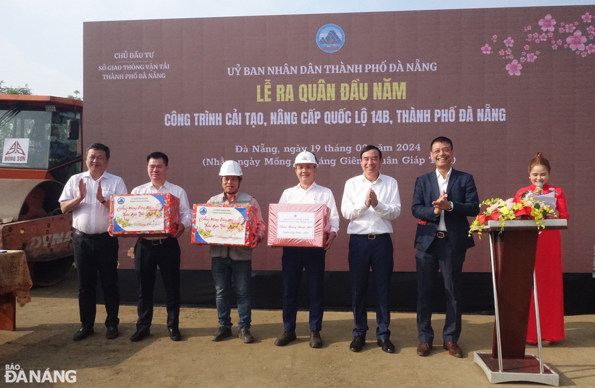 Lãnh đạo thành phố tham dự ra quân thi công đầu năm các công trình trọng điểm