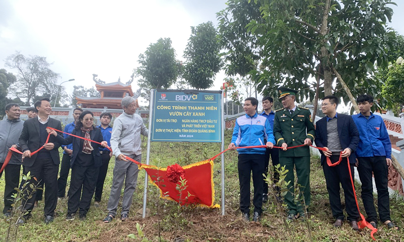 Delegates pulled the ribbon to inaugurate the project.
