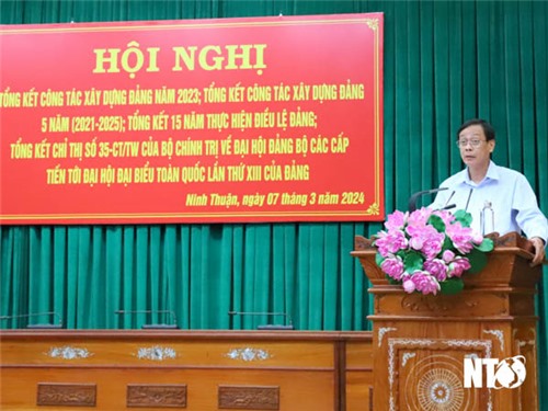 Tỉnh ủy tổng kết công tác xây dựng Đảng năm 2023; 5 năm (2021-2025) và Chỉ thị số 35-CT/TW của Bộ Chính trị