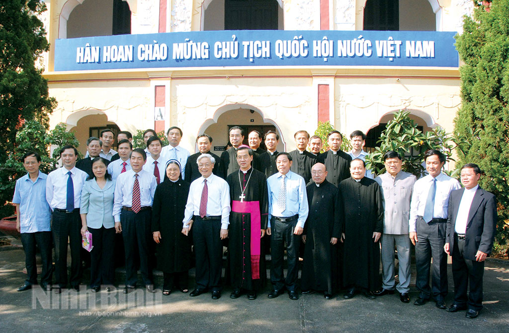 Khắc ghi lời dạy của đồng chí Nguyễn Phú Trọng về đại đoàn kết toàn dân tộc đoàn kết tôn giáo