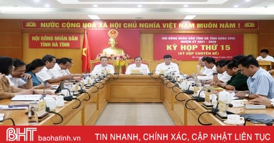 Kỳ họp thứ 15, HĐND tỉnh khóa XVIII thông qua 8 nghị quyết quan trọng