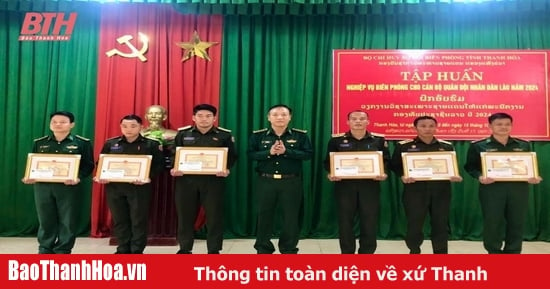 Closing ceremony of border training course for border guards of Hua Phan province