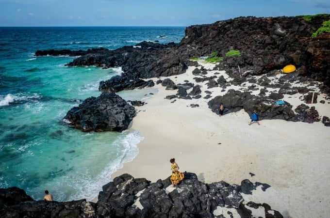 Un rincón de Back Beach en la isla Be Ly Son. Foto: Thanh Nguyen