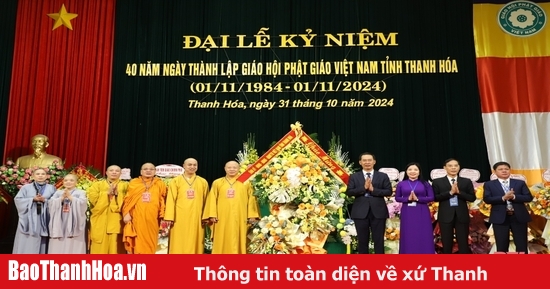 Đại lễ kỷ niệm 40 năm Ngày thành lập Giáo hội Phật giáo Việt Nam tỉnh Thanh Hóa