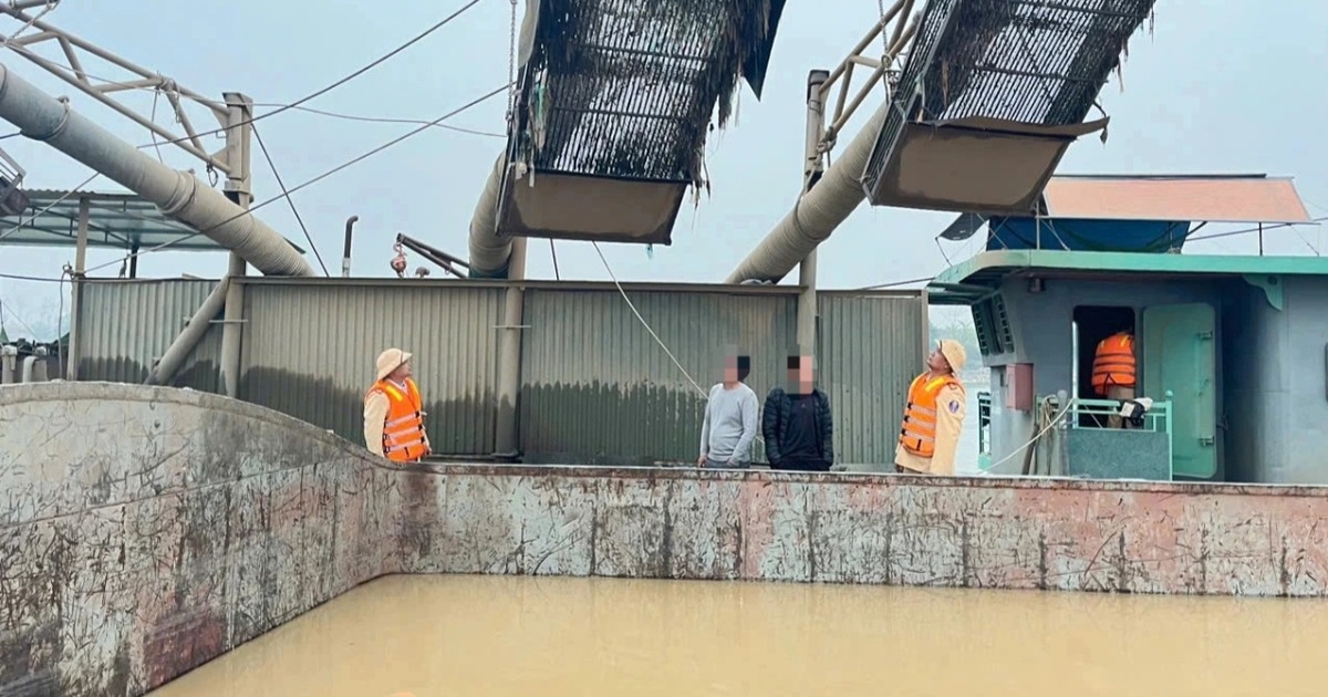 Desmantelan minería ilegal de arena en el río Rojo y detienen a 6 sospechosos