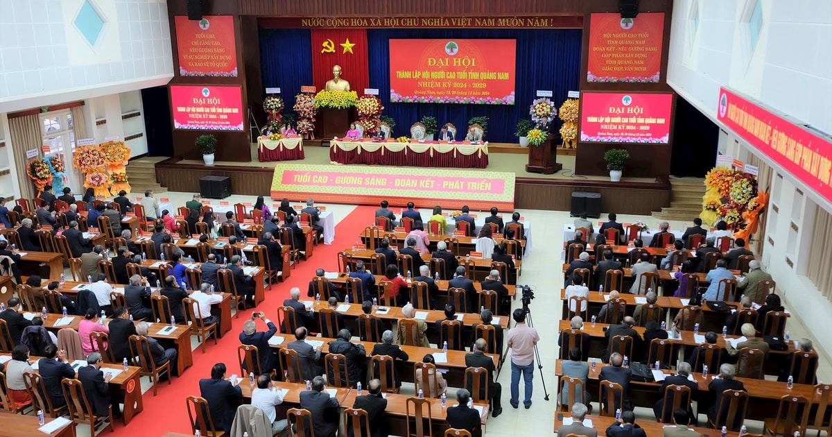 Đại hội thành lập Hội Người cao tuổi tỉnh Quảng Nam, nhiệm kỳ 2024-2029