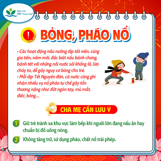 Gia tăng trẻ bị đuối nước, bỏng và ngộ độc trong dịp Tết, chuyên gia chỉ cách sơ cứu đúng để kịp thời cứu con - Ảnh 3.