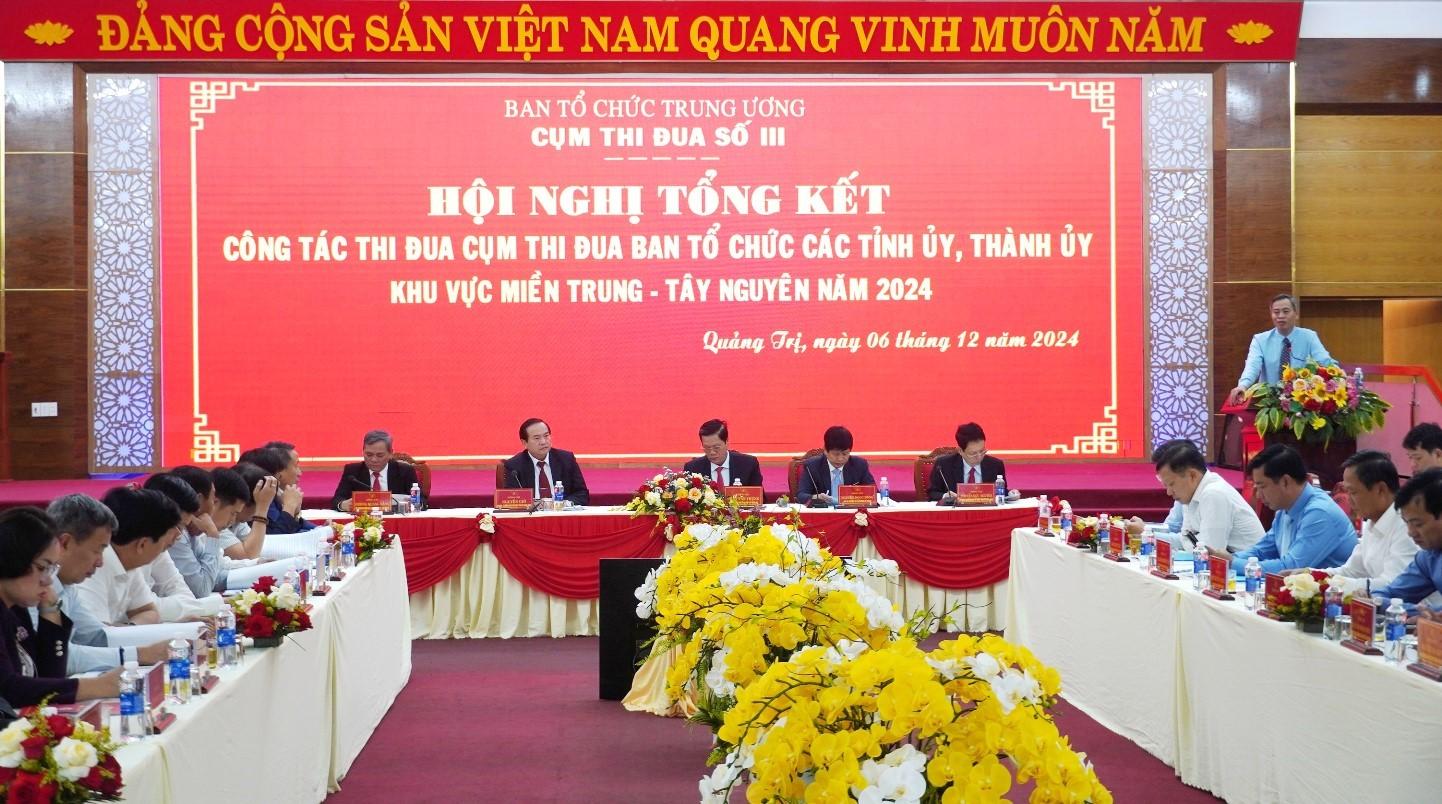 Tổng kết công tác thi đua ban tổ chức các tỉnh ủy, thành ủy khu vực miền Trung - Tây Nguyên