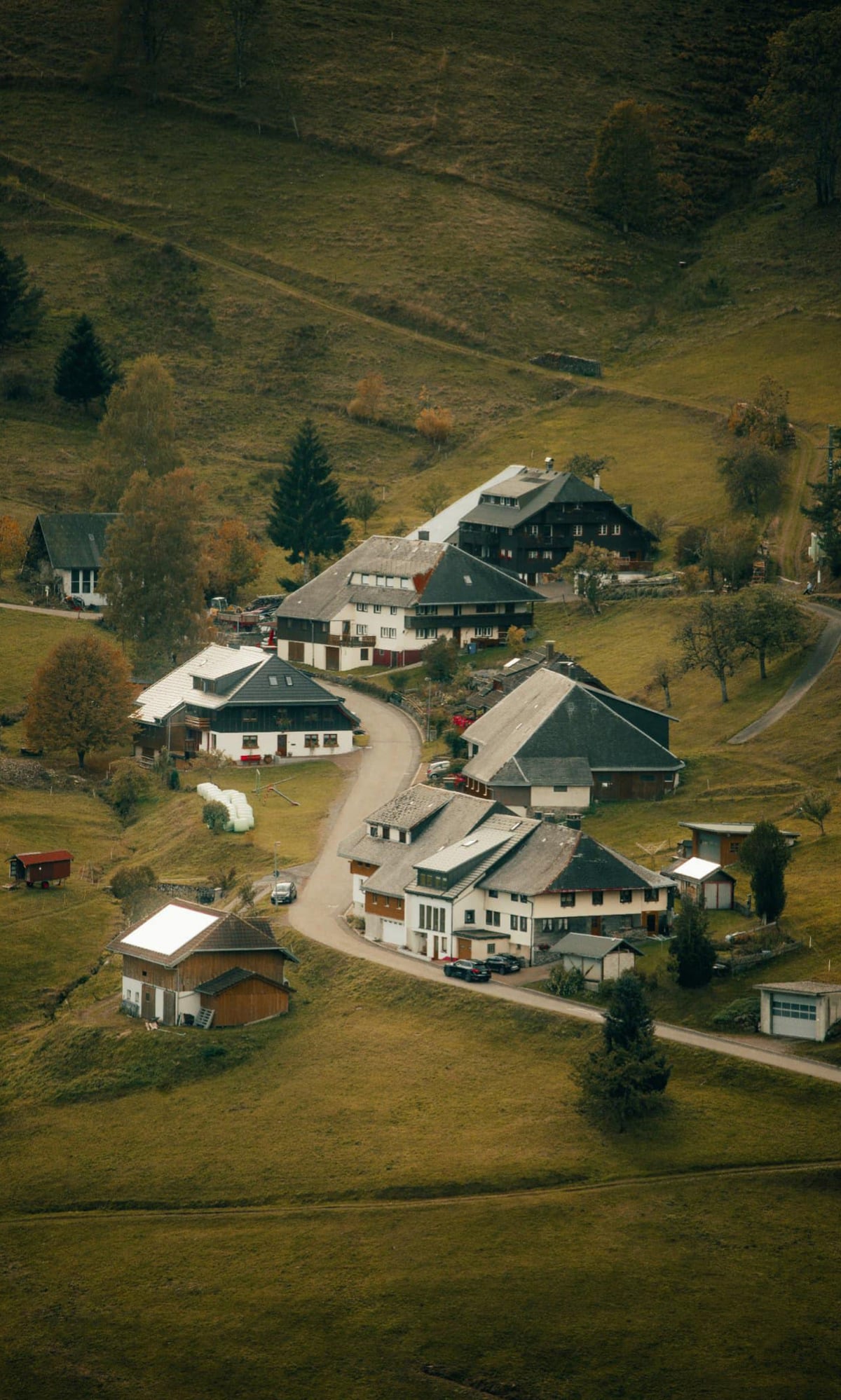 Осенний пейзаж на юге Германии.
