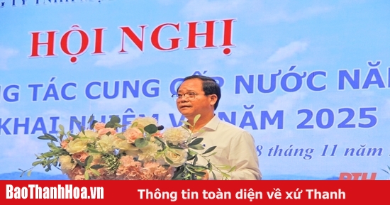 Công ty TNHH MTV Sông Chu tổng kết công tác cung cấp nước năm 2024, triển khai nhiệm vụ năm 2025