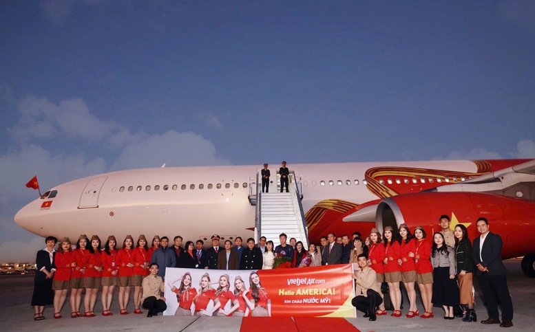 'Chân trời hợp tác mới' Việt Nam-Hoa Kỳ từ chuyến bay đầu tiên của Vietjet- Ảnh 2.