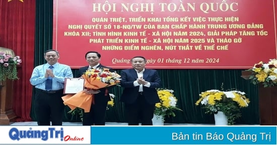 Công bố quyết định chuẩn y Phó Chủ tịch UBND tỉnh Hoàng Nam tham gia Ban Thường vụ Tỉnh ủy Quảng Trị