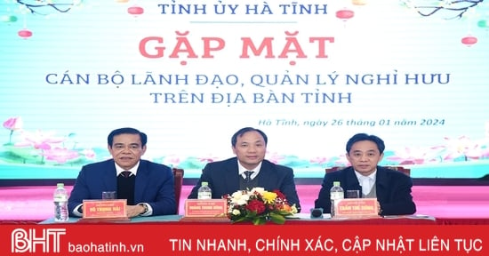 Tỉnh ủy Hà Tĩnh gặp mặt cán bộ lãnh đạo, quản lý đã nghỉ hưu qua các thời kỳ