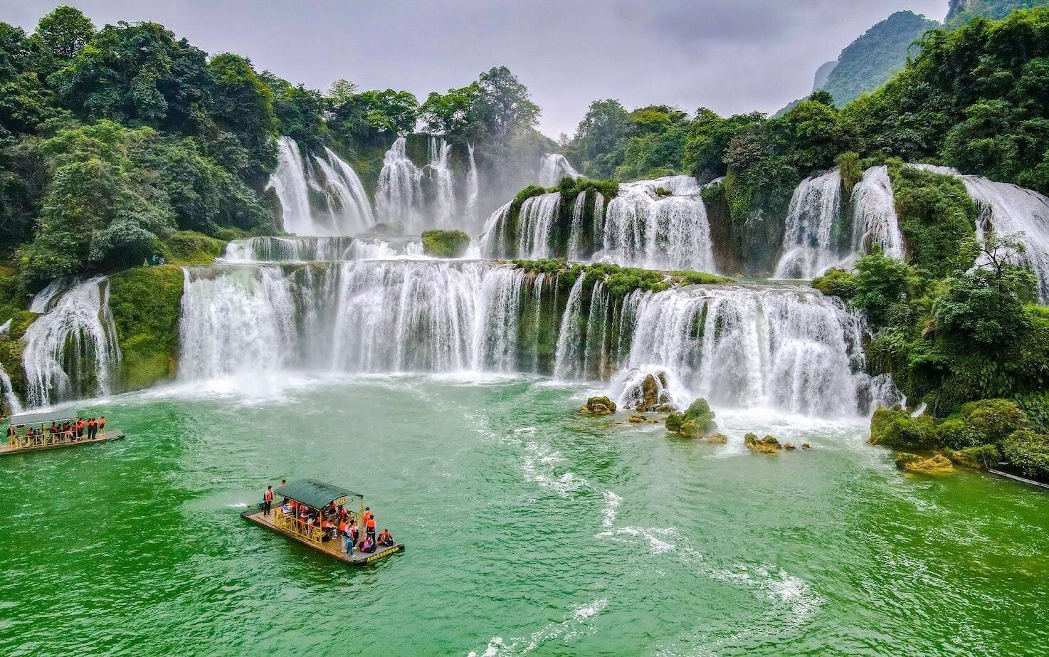 Der Ban-Gioc-Wasserfall wird von der UNESCO als Weltnaturerbe anerkannt.