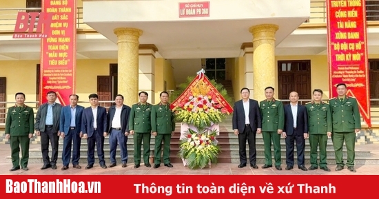 Phó Chủ tịch UBND tỉnh Mai Xuân Liêm thăm, chúc mừng Lữ đoàn Pháo binh 368 và Sư đoàn 390