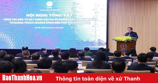 Resumen de las obras de inversión y construcción del proyecto de la línea 3 de 500 kV desde Quang Trach a Pho Noi