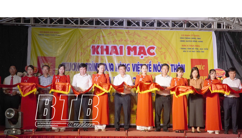 Khai mạc chương trình đưa hàng Việt về nông thôn tại Đông Hưng