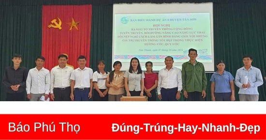 Ra mắt 16 Tổ truyền thông cộng đồng năm 2024