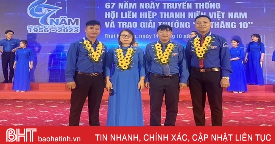 Bí thư Đoàn xã ở Hà Tĩnh nhận giải thưởng “15 tháng 10”