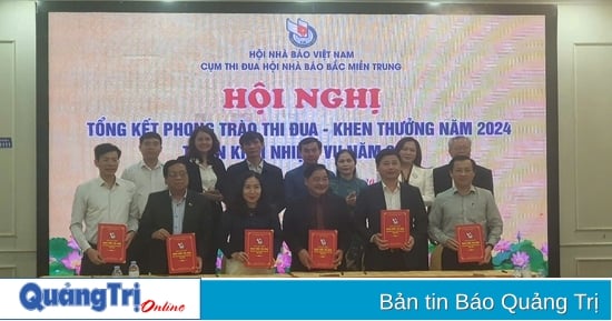 Cụm thi đua Hội Nhà báo 6 tỉnh Bắc miền Trung: Thống nhất 10 mục tiêu quan trọng trong năm 2025