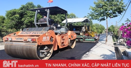 Thị trấn Cẩm Xuyên tăng tốc xây dựng hạ tầng đô thị