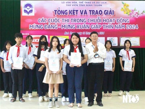 Thư viện tỉnh: Tổng kết và trao giải các cuộc thi trong chuỗi hoạt động mừng Đảng, mừng xuân năm 2024