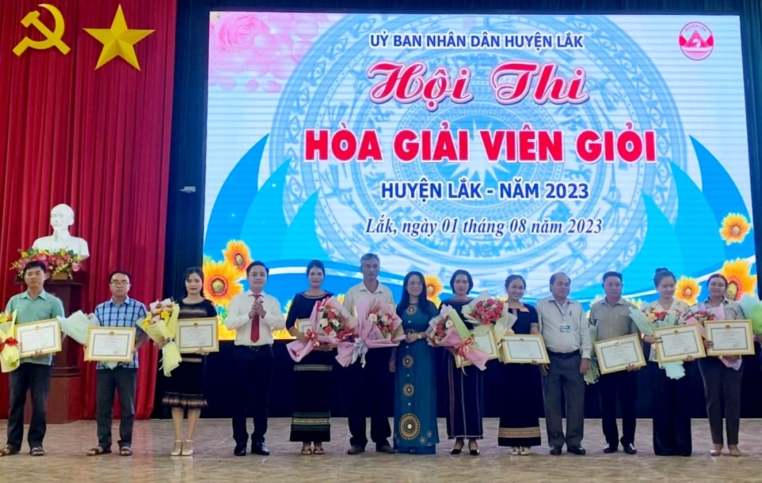 Xã Buôn Tría đoạt giải Nhất Hội thi hòa giải viên giỏi huyện Lắk năm 2023